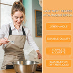 2 PCS 2/3 Tbsp (1 2/3 tsp | 10 ml | 10 cc) Measuring Spoons, Tablespoon Measuring Spoon, Stainless Steel Measuring Spoon for Kitchen Cooking Spoons(Silver)