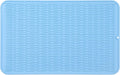 Silicone Dish Drying Mat for Multiple Usage,Easy clean,Eco-friendly,Heat-resistant Silicone Mat for Kitchen Counter or Sink,Refrigerator or Drawer Liner Light Blue 4XL 32 inches x 18 inches