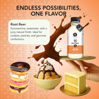 Dolce Flav Root Beer Extract – 2 Ounce Oil-Soluble Kosher, Sugar-Free, Concentrated Classic Root Beer Flavoring for Baking, Chocolates & Desserts, Includes Measured Dropper