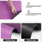Dish Drying Mat for Kitchen Counter | Coffee Bar Mat for Countertops | Heat Resistant Drainer Mat with Non-slip Rubber Backed | Hide Stain Kitchen Absorbent Draining Mat | Purple 16"x18"