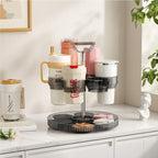 Rotating Stanley Cup Holder, Portable Water Bottle Organizer for 6 Stanley 40 oz & Mug, Adjustable Lazy Susan Organizer for Table Top Cabinet Home Countertop Pantry Shelf Tumbler Lid Organizer