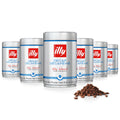 illy Whole Bean Coffee - Perfectly Roasted – Classico Decaf Roast - with Notes of Caramel, Toasted Bread & Chocolate - 100% Arabica Beans - No Preservatives – 8.8 Ounce, 6 Pack