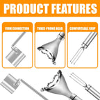 3Pcs Corn Peeler Set, Stainless Steel Corn Peeler, Stripper Tool And Corn Holder, Corn Stripping Tool For Corn On The Cob, Easy Cob Cutter And Remover