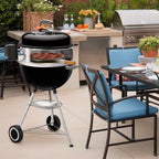 only fire Stainless Steel Multi-Purpose Rotisserie and Pizza Combo Kit for Weber 18" and Other Similar Kettle Grills - Include Pizza Peel and Pizza Stone