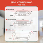 9 Pack - Disposable Chafing Dish Buffet Set (57 PCS) – Catering Food Warmers with 9 x Half Size Aluminum Pans, Foil Lids, Foldable Racks, Utensils & Fuel Cans - Perfect for Parties, Weddings & Events