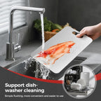Titanium Cutting Boards for Kitchen, 100% Pure Titanium Cutting Boards Double Sided Non Toxic Cutting Board, Hygiene Durable Dishwasher Safe 13”× 8”
