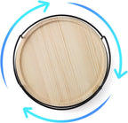 10" Wooden Lazy Susan,Round Wooden Lazy Susan Organization for Dining Table,Storage for Dining Table,Home Decor,Spices Organizer,1PC