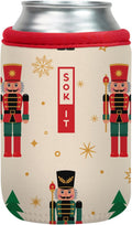 Sok It CanSok Sleeve for Beer & Soda Insulated Neoprene Cover (Classic Nutcracker, 12oz Can Sleeve)