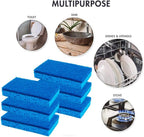 Scrubit Non-Scratch Cleaning Scrub Sponges- Scrubbing Dish Sponge Ideal for Washing Kitchen,Dishes, Bathroom &More – Dishwashing Sponge Along with A Thought Scrubber – 6 sponges