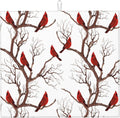 Winter Cardinal Birds Dish Drying Mat for Kitchen Counter Washable Absorbent Drying Mat Reversible Microfiber Drying Pad Home Holiday Decor Kitchen Accessories 16"x18"