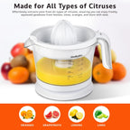Citrus Juicer, Orange Juicer | Electric Citrus Juice Squeezer with Adjustable Pulp Control, 32oz | for Oranges, Grapefruits, Lemons and Limes