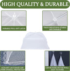 ZMCINER 7 Pack Food Covers for Outdoors Mesh Screen Include Food Tents 1 Extra Large (40"X 24") & 6 Standard (17"X 17") Collapsible and Reusable Mesh Covers for Outside, BBQ Party Supplies, Fruit