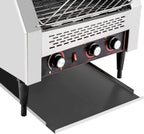 Commercial Conveyor Toaster 450 Slices/Hour Stainless Steel Conveyor Toaster 2600W Electric Toasters Oven Heavy Duty Countertop Restaurant Toaster for Cafes Bun Bagel Bread