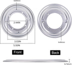 4Pack 5.5" Lazy Susan Hardware 5/16" Thick Round Rotating Bearing Plate, Silver Swivel Plate Base 300lbs Capacity Lazy Susan Turntable Bearing Base for Rotating Table, Serving Tray, Kitchen