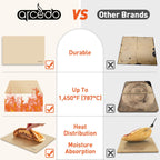 Pizza Stone for Grill 20 x 13.5 Inch, Rectangular Large Baking Stone for Bread Thermal Shock Resistant BBQ Grilling Pizza Pan Cordierite Oven Cooking Pan With PE Scraper
