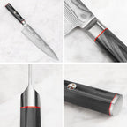 Cangshan YARI Series HUA Knife HUA Block Set, X-7 Damascus Steel, Ash Wood (12-Piece)