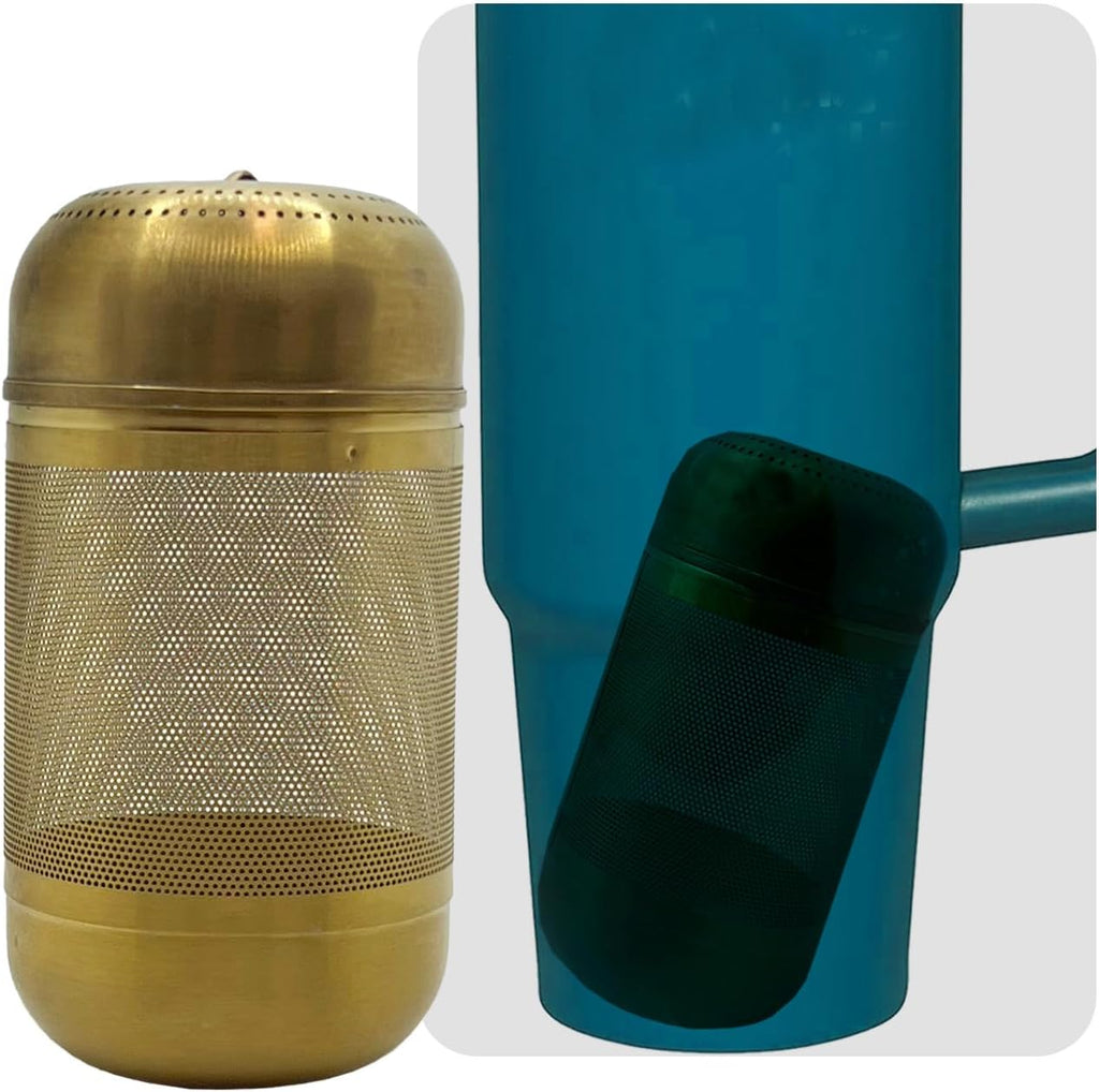 316 Stainless Steel Ion-Plated Fruit Infuser Insert &Tea Infuser for Loose Leaf,Compatible with Stanley,Hydro Flask,Iron Flask, Takeya,ThermoFlask，Reusable Filter for Herbs, Lemon, Cucumber