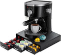 K Cup Holder Drawer 30 Pods Capacity, Three Drawers Design for Nespresso Pods Holder, Coffee Pod Holder Compatible With Keurig Pod Organizer&Nespresso/K-Cup/Vertuo Pod Holder, Black
