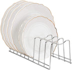 Pot Lid Organizer, Kitchen Pot Lid Rack Holder, Rest Cutting Board, Baking Sheet, Pots & Pans, Serving Trays, Stainless Steel (Silver, 2)