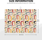 Mid Century Modern Retro Kitchen Drying Mat Vintage Decorative Microfiber Dish Drainer Mat for Kitchen Counter Absorbent Reusable Washable 18x24 Inch