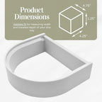 Drip Tray Mug/Cup Riser Made for the Keurig to Reduce Splashes - Riser Only (White, K-Slim 1.25 inches Tall)