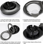 Egg Slicer, BIBURY Egg Slicer for Hard Boiled Eggs, Egg Cutter Heavy Duty Aluminium for Egg Strawberry Mushroom Soft Fruit, Stainless Steel Wire with 3 Slicing Styles - Grey