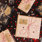 350 PCS Gift Tags Stickers Name Labels Stickers,2" x 1.2" Fancy Shape Stickers Self-Adhesive Handmade Bottle All-Purpose Jar Labels for Presents Cosmetic Decoration Jars Food Craft (Dark Kraft)