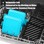 Toaster,Microwave Toaster, Sandwich Maker, Panini Maker, Dishwasher Safe,NO Electricity,Wireless,Time Saving,Fast,Toastie Safe in Microwave Oven(Blue, Microwave Sandwich Maker)