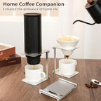 Pour over Dripper Stand,Portable & Foldable Espresso Machine Stand,Office coffee stand with base,Suitable for office,home,camping