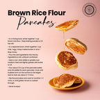 Pride of India- Brown Rice Flour 1 lbs (454 gm) Slightly Nutty Earthy Taste Milled in Small Batches | Ideal for Cakes Soups Noodles Dumplings Pastries Fritters | Vegan, Gluten-Free