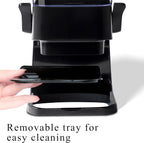 Cereal Dispenser Countertop, 5L Kitchen Organization Cereal Containers Storage, Desktop Candy Dispenser Plastic Cereal Dispenser, Snack Containers Can Hold Granola, Dry Food, Grain (Black, 3Pc)