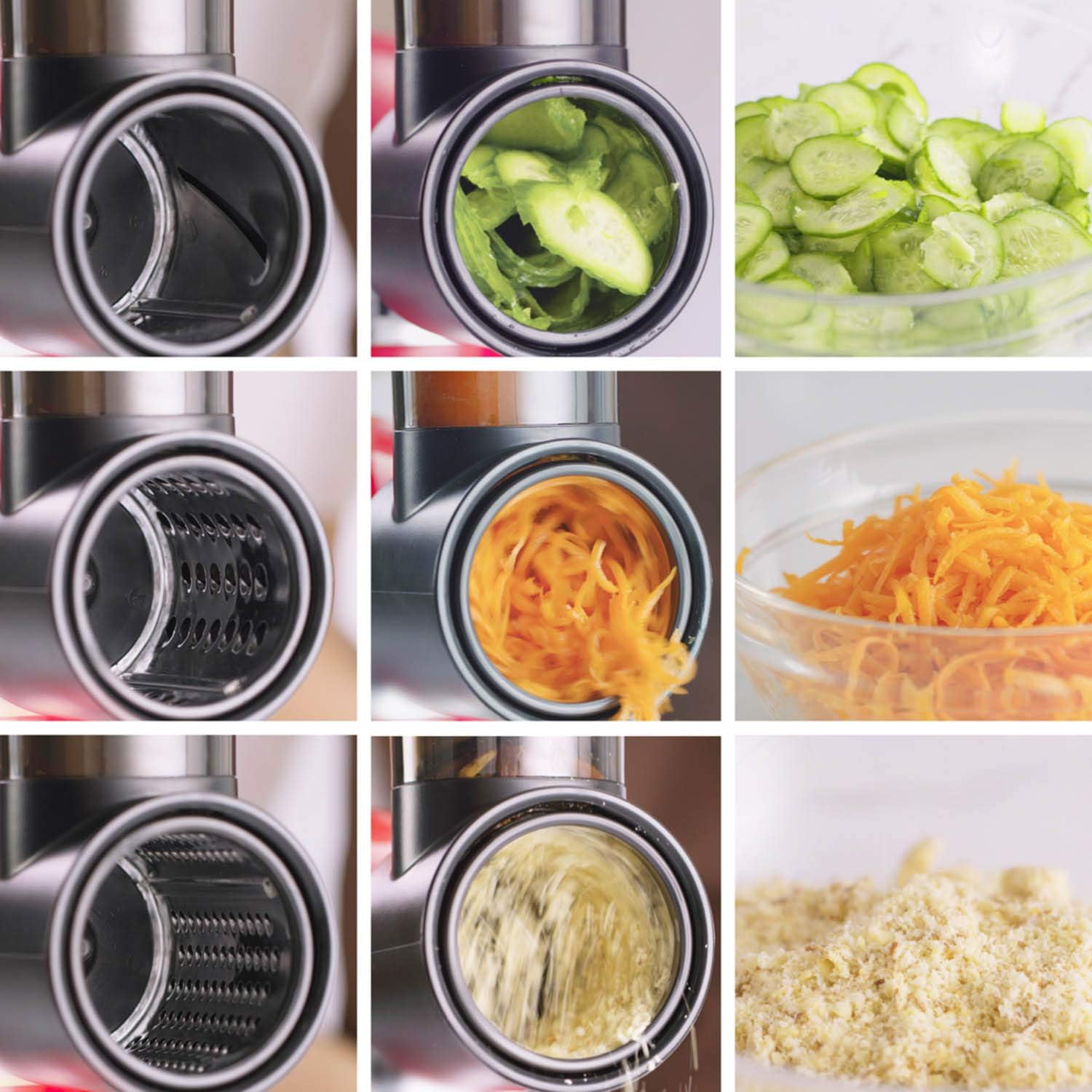 Slicer Shredder Attachments for KitchenAid Stand Mixer Cheese Grater Attachment for KitchenAid, Slicer Accessories with 3 Blades by InnoMoon