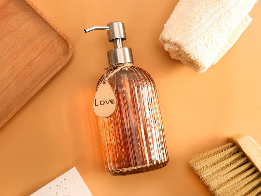 2025 Version soap Dispenser with Silicone Pad – Premium Quality – Dish Soap Dispenser, Hand Soap Dispenser – Rust Proof Stainless Steel Pump – Ideal for Kitchen Dish Soap, Bathroom Soap