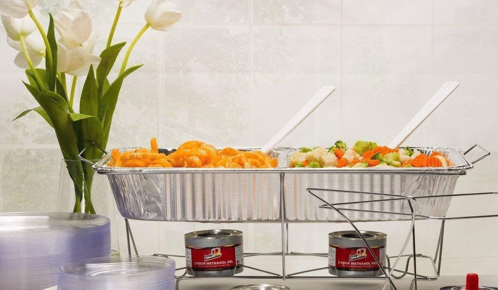 Aluminum Deep Foil Pans Full Size, Large Disposable Roasting & Baking Pan, 21"x13" (20 Pack) Extra Heavy Duty Chafing Trays for Hotels, Restaurants, Caterers, Steam Table, Buffets & Bakeware