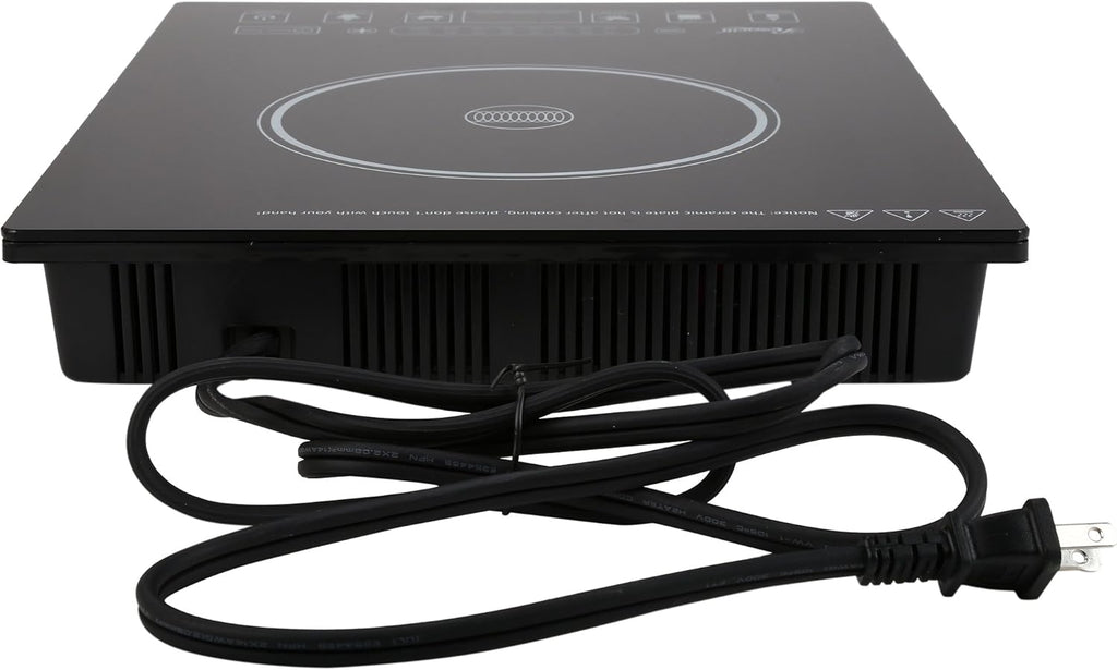 Rosewill Induction Cooker 1800 Watt, 5 Pre-Programmed Induction Cooktop, Electric Burner with Stainless Steel Pot 10" 3.5 QT 18-8, RHAI-15001