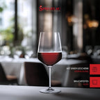 Spiegelau Style Red Wine Glasses, Set of 4, European-Made Lead-Free Crystal, Classic Stemmed, Dishwasher Safe, Professional Quality Red Wine Glass Gift Set, 22.2 oz