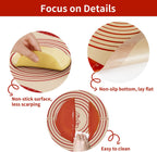 Silicone Baking Mat, Reusable Silicone Dough Mat, Non-Stick Pastry Mat, Heat Resistant Silicone Mat for Baking Cookies, Cake, Bread, Chocolate, Pizza, Crust, Pie Oven Mat, Easy to Clean