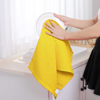 Homaxy 100% Cotton Waffle Weave Kitchen Dish Towels, Ultra Soft Absorbent Quick Drying Cleaning Towel, 13 x 28 Inches, 8-Pack, Yellow