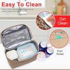 NOL Natural Organic Lifestyle Insulated Lunch Bags for Women Cooler Bag Lightweight Nylon Waterproof Lunch Box For Work