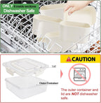 Divided Serving Tray with Lid and Handle, Portable Snack Box Container, 6 Compartments Veggie Fruit Snackle Tray,Charcuterie Platter Box Container for Party, Travel, Entertaining,Picnic, SMALL SIZE