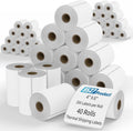 9527 Product 4x6 Blank Direct Thermal Shipping Labels for Zebra 2844 Zp-450 Zp-500 Zp-505 Direct Thermal Labels Printers, Eltron Printer, 250 Labels per Roll,Total 40 Rolls 10000 Labels