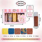 Sprinkles - Confect Sprinkles for Cakes & Cupcakes Decoration Assorted pack of 5 ?Graduation Day Mix Yellow, Copper & Navy Blue Pearl Dragees Copper Jimmies Bronze Sparkling Sugar | Vegan, Gluten-Free, Nut-Free, Soy-Free, Dairy-Free, Palm Oil-Free- 5 Oz
