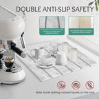 Stone Dish Drying Mat Collapsible Diatomaceous Earth Absorbent Mat Quick Dish Drying Pad Dish Rack Pad Match Any Counter to Multiple Usage for Kitchen,Bathroom