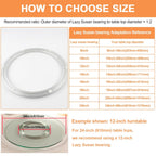 TamBee 20 Inch Lazy Susan Hardware Aluminum Bearing Metal Rotating Turntable Bearing Swivel Plate Hardware Lazy Susan Bearing Lazy Susan Parts Lazy Susan Mechanism Lazy Susan Kit Lazy Susan Base Only