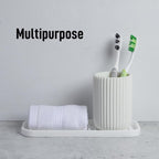 Zulay Kitchen (9x3.5) Silicone Sponge Holder for Kitchen Sink - Flexible Multipurpose Soap Tray - Sink Organizer for Kitchen, Bathroom, Makeup, Trinkets & More (White)