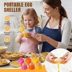 Egg Shell Opener, 2026 Upgrade Egg Peeler, Stainless Steel Egg Slicer for Hard Boiled Eggs, Egg Peeling Tool, Hard Boiled Egg Peeler, Egg Shell Cutter for Boiled Egg (Pink)