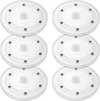 6Pack Small Lazy Susan 6 inch, Lazy Susan Turntable Organizer Acrylic Lazy Susan for Kitchen Spice Rack Table Cake Kitchen Pantry Decorating