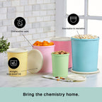 Tupperware Heritage Collection 10 Piece Nested Canister Set in Vintage Colors, Dishwasher Safe and BPA Free (5 Containers, 5 Lids)