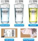 FungLam 4 Rolls 4x6 Direct Thermal Shipping Labels, 250 Labels Per Roll, 1" Core, Perforated, White Mailing Postage Shipping Label Compatible with Zebra 2844 ZP-450 ZP-500 ZP-505