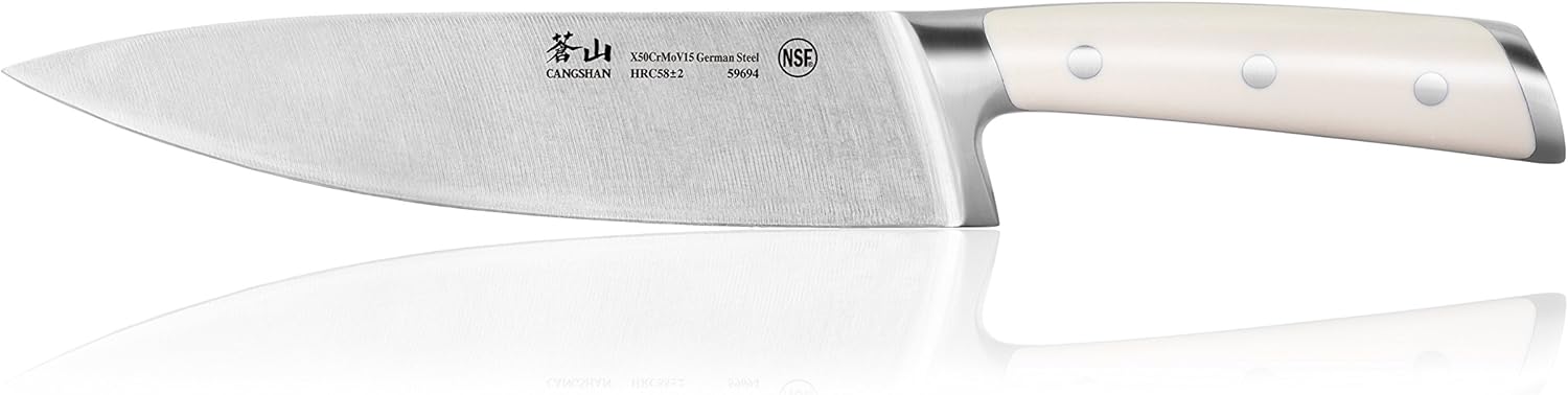 Cangshan S1 Series 59694 German Steel Forged Chef Knife, 8-Inch